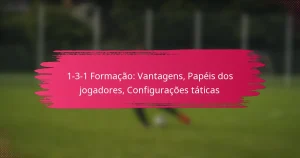 1-3-1 Formação: Vantagens, Papéis dos jogadores, Configurações táticas