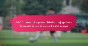 2-1-3 Formação: Responsabilidades dos jogadores, Táticas de posicionamento, Fluidez do jogo